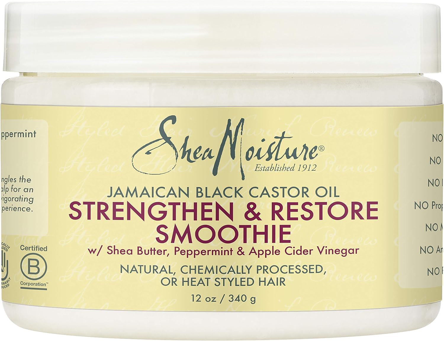 Shea Moisture Jamaican Black Castor Oil Strengthen & Restore Smoothie 12oz